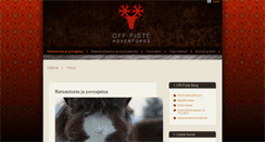 Desktop Screenshot of offpisteadventures.com